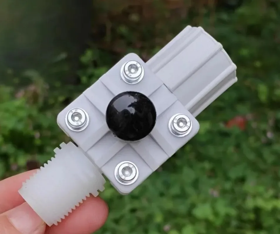 Anti Liquid Backflow Back Pressure Valve Fit Metering Pump 4ID 6OD Tubing Integrated Fitting