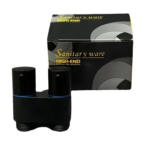 Stainless Steel double outlet angle valve large flow shower valve control valve, suitable for bathrooms and washing machines