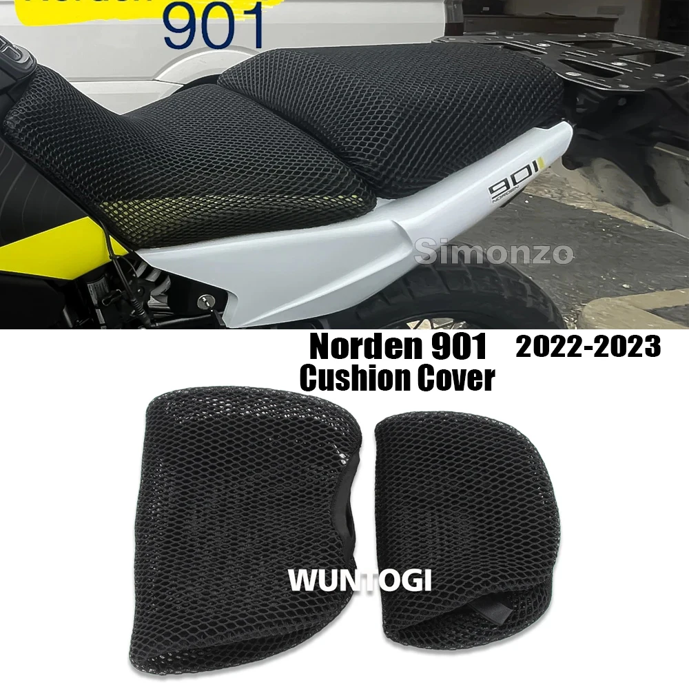 

Norden901 Motorcycle Seat Cover 3D Honeycomb Mesh Seat Cushion NORDEN901 Seat Protect Cushion For Norden 901 2022-2023