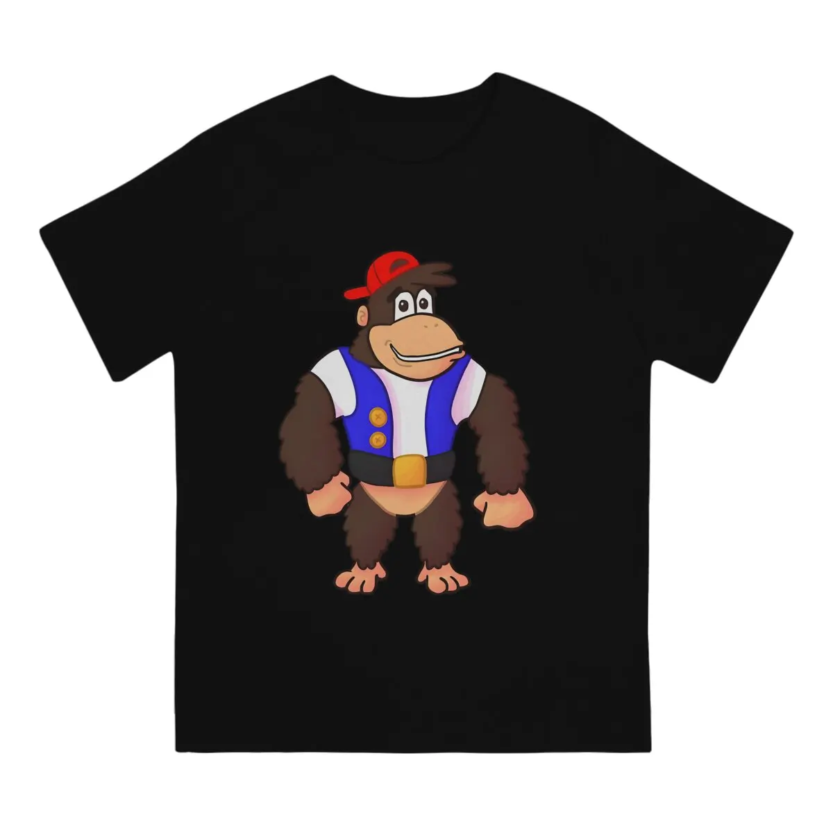 Men's Chunky Kong T Shirt D-Donkey Kong Game Pure Cotton Clothes Novelty Short Sleeve Round Neck Tees Summer T-Shirt