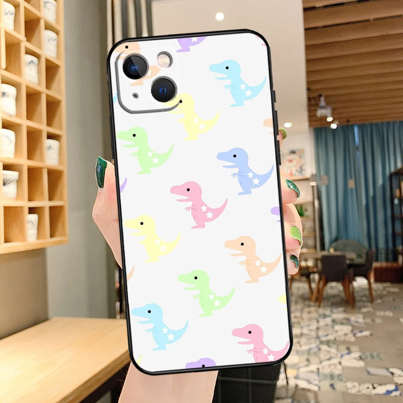 귀여운 공룡 아기 아이폰 14 Pro Max 16 15 11 12 13 Pro Max mini XR 15 16 Plus 16e 케이스
