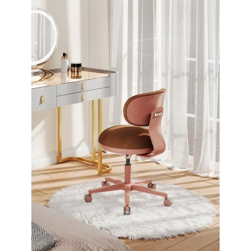 Nordic soft cute dressing stool original retro office computer chair learning makeup home leisure chair