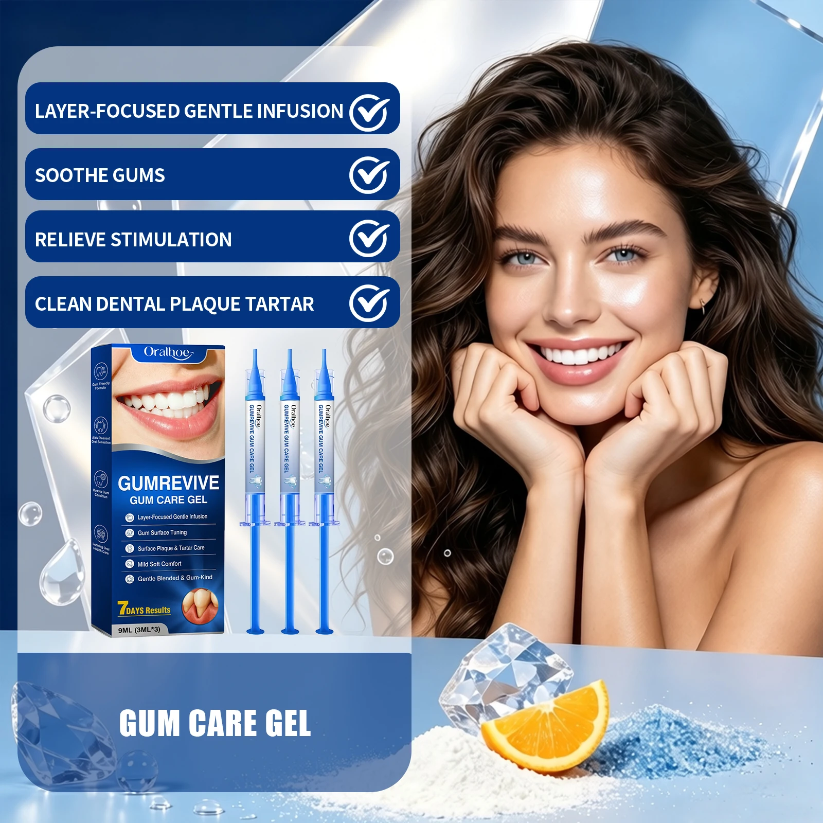 Gel de traitement des gencives, 3 pièces, apaise l'inconfort, optimise l'environnement buccal, produit de soins dentaires domestiques, gel revitalisant gingival