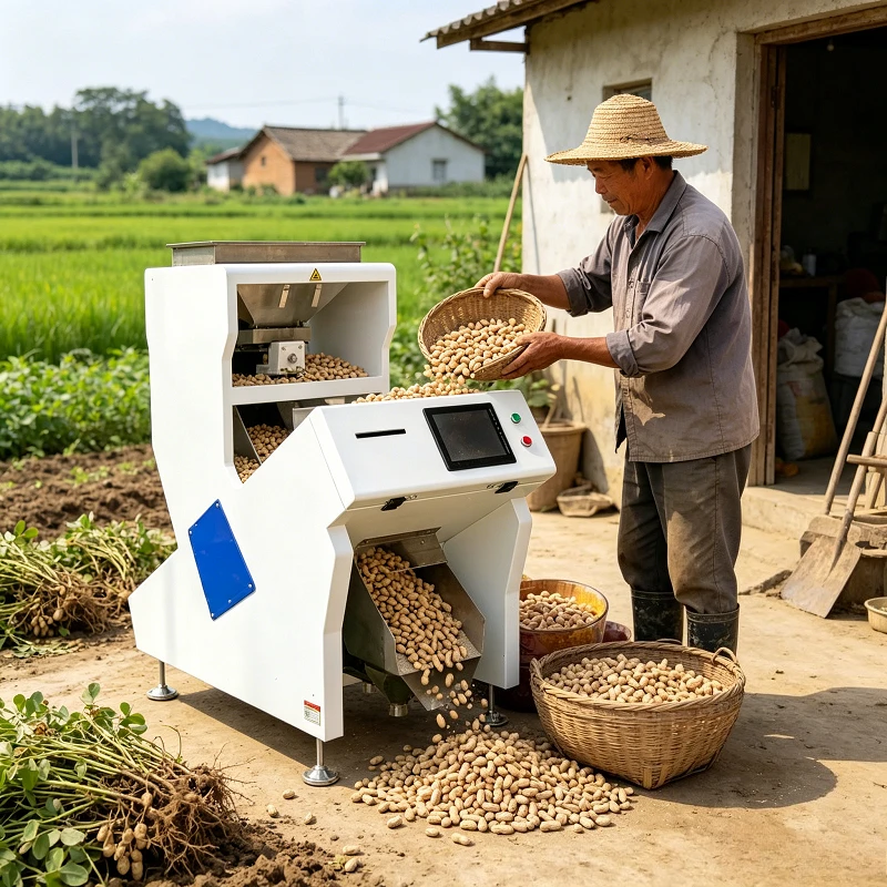 Color Sorter Machine Sorting Coffee Rice Bean Sunflower Seed Commercial Processing System