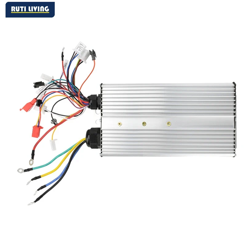 48V 60V 72V 84V 3000W Intelligent Brushless Controller Double Row 18MOS Transistor BLDC Motor Speed Controller for Motorcycle