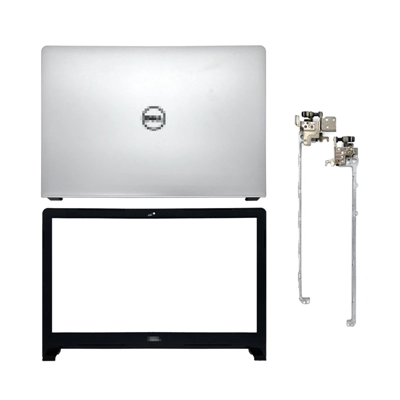 New For Dell Inspiron 15 5000 5555 5558 Laptop LCD Back Cover/Front Bezel/Hinges 07NNP1 7NNP1 0JFCP3 JFCP3 Silver Non Touch