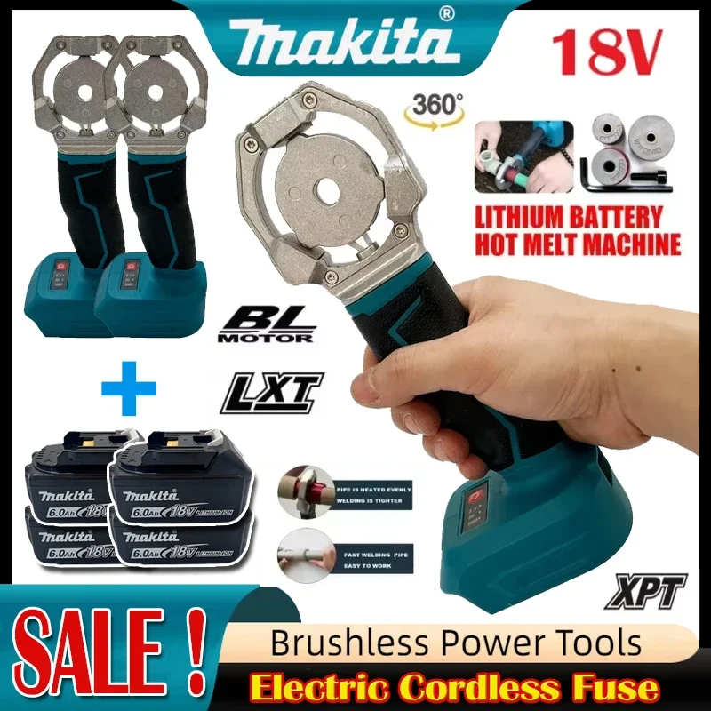 

Makita Electric Pipe Welding Machine Cordless Fuser PPR PE Soldering Iron Plastic Tube PP Heating Hot Melt Fit For 18V Battery
