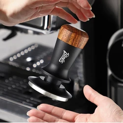 Constant Pressure Coffee Tamper, Espresso Distributor, Stainless Steel Force Powder Press, Thread Base Hammer, 51mm,58mm