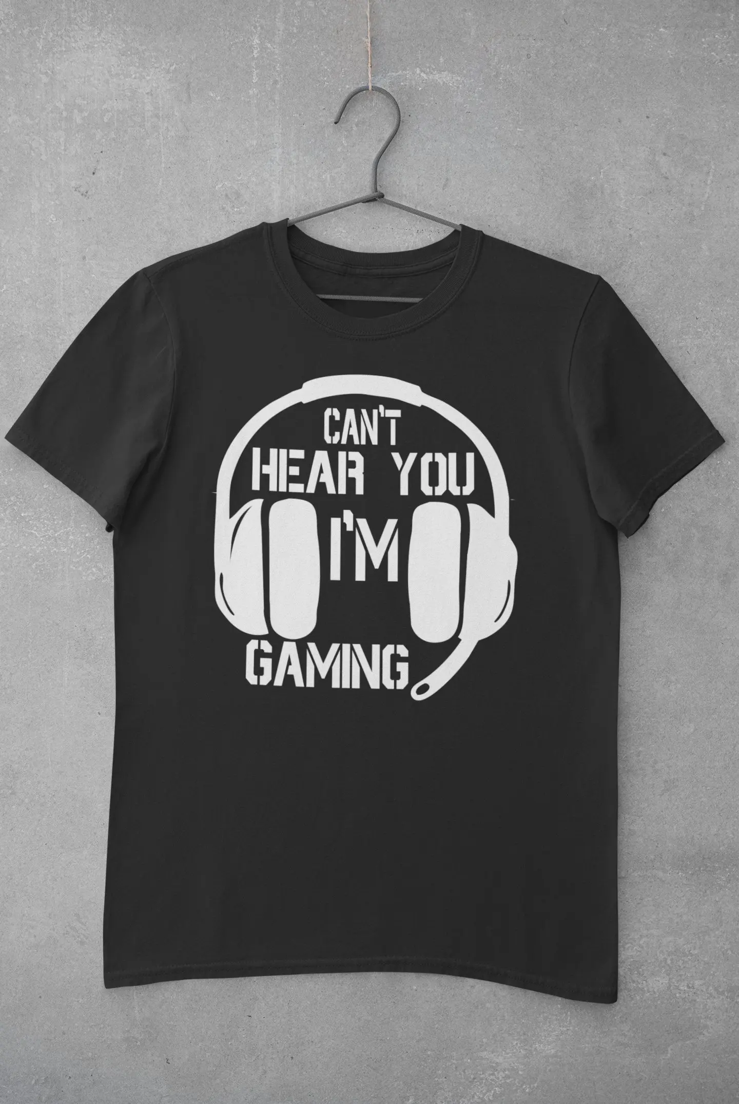 

Can't Hear You Game Графический принт Летние роскошные брендовые мужские и женские футболки из чистого хлопка с короткими рукавами Модная мода