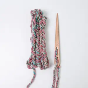 Holzwebwerkzeuge für DIY, große Nähnadeln, Dunkelnder Wandteppich, zwei große Augenstränge, Stricknadeln, Handwerkshandwerk 7 Haupt Telar Big Sales - №8