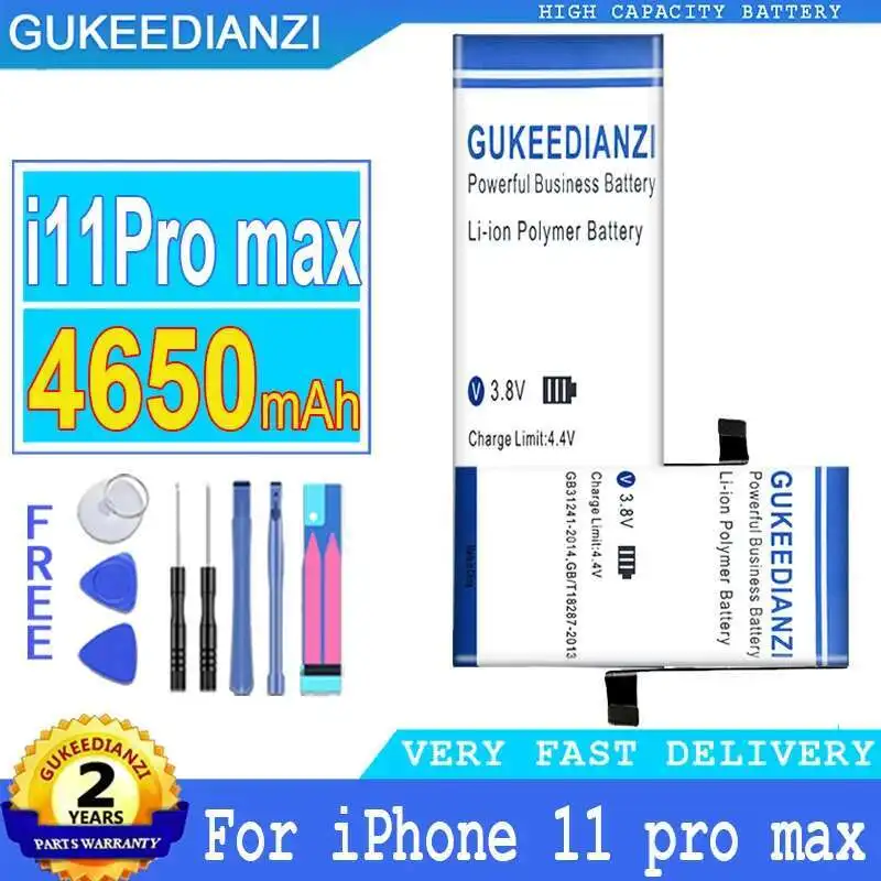 

4650Mah For Apple Iphone 11 Pro Max 11Pro Mobile Phone Battery Durable Long Lasting