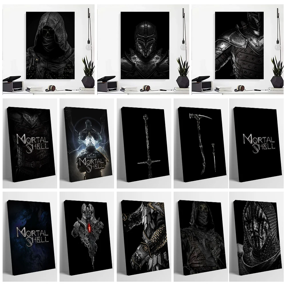 Mortal Shell Canvas Wall Art Posters Personalized Photo Printing for Room Decoration Aesthetics Home Decor Items Wand Deko Arts