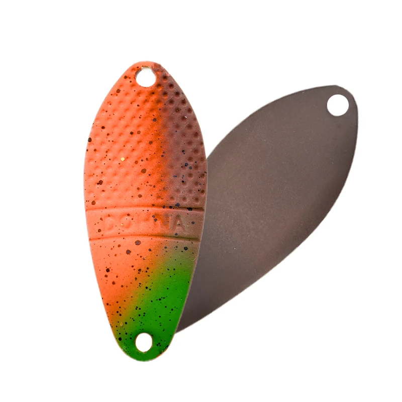 Peche Leurre Pesca Spoon ca. 3g 30mm Bunter Spoon-Köder aus Kupfermetall, Angelköder, Schwimmköder für Forelle, Chub, Barsch, Lachs