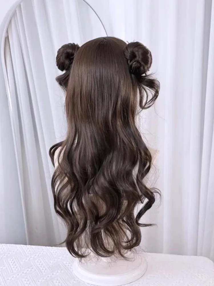 Film cinese Nezha Costumi Cosplay Accessori Parrucca Cosplay Lolita Onda lunga Parrucca sintetica JK Parrucche Carnevale di Halloween Cos