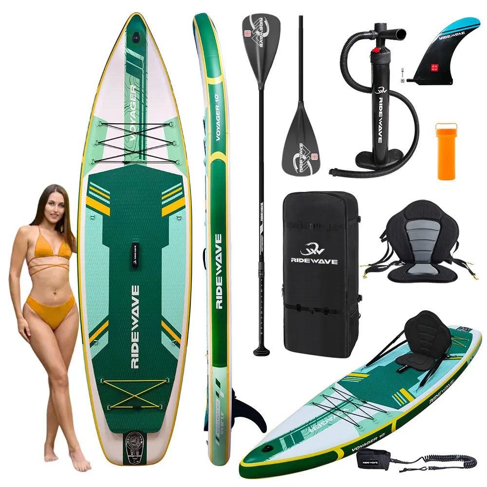 RIDEWAVE, gran oferta, Kayak de pesca inflable, tabla de sup, tabla de Paddle, tabla de surf, 10'6*32 "* 6" con paleta de bomba