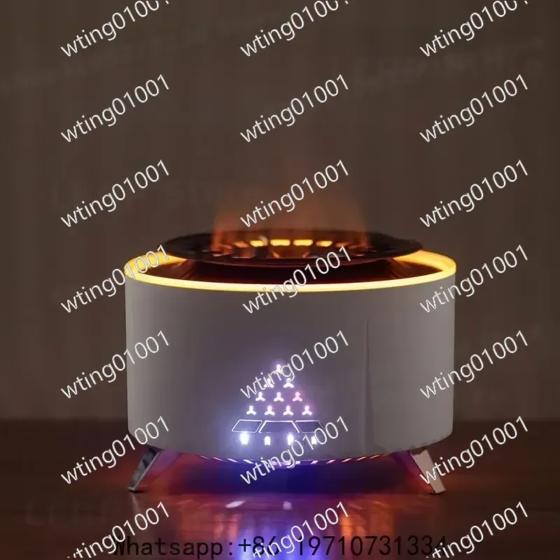 for Jellyfish Spray Flame Humidifier 350ml Essential Oil Diffuser Aromatherapy Mist Maker Quiet Air Moisturizer for Home