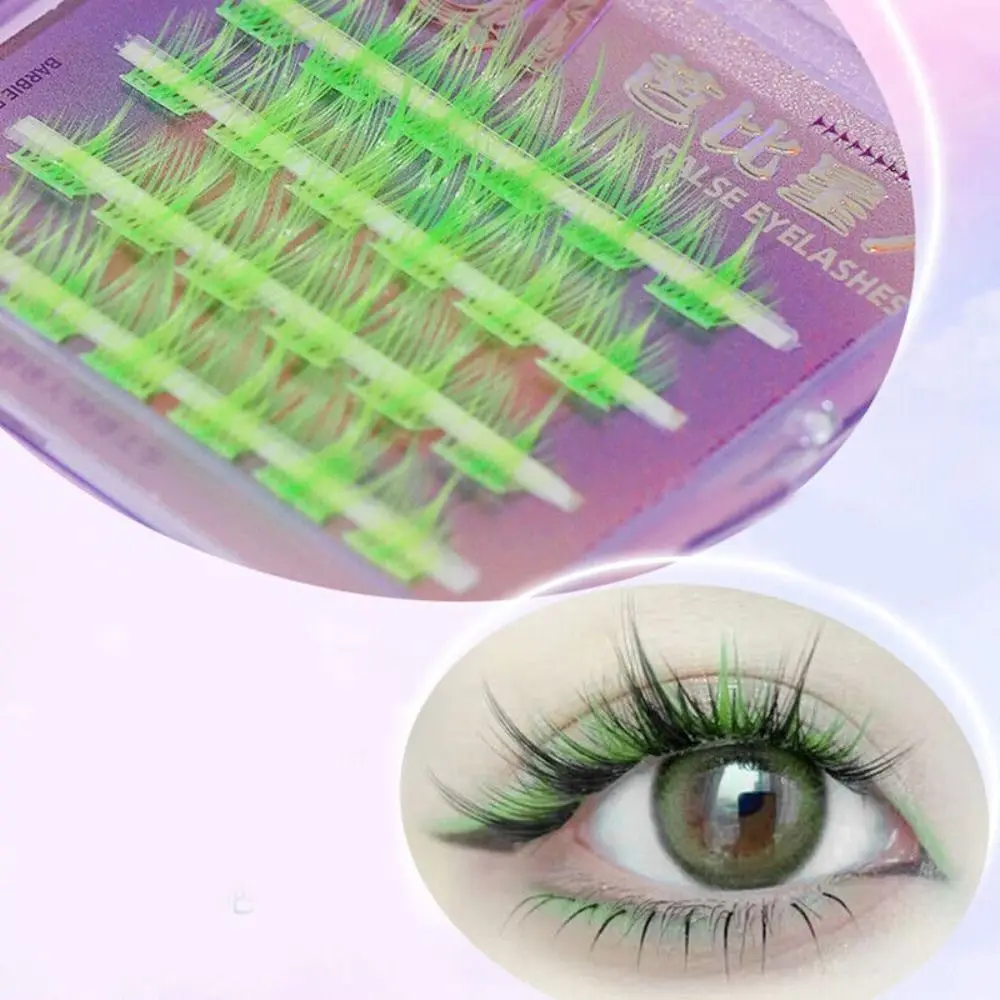 Segmented Coloured Eyelash New Thick Single Cluster Individual Lashes Curly False Eyelashes Makeup