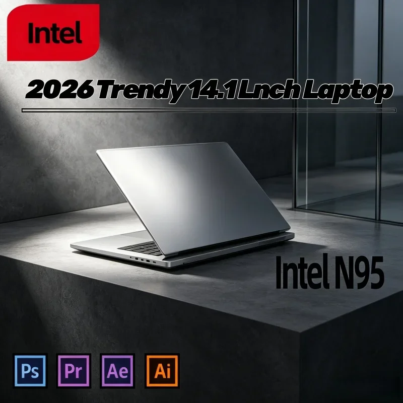 High Refresh 14.1 Inch Affordable Notebook N95 32GB Large RAM FHD IPS 120Hz Backlit Keyboard Computer