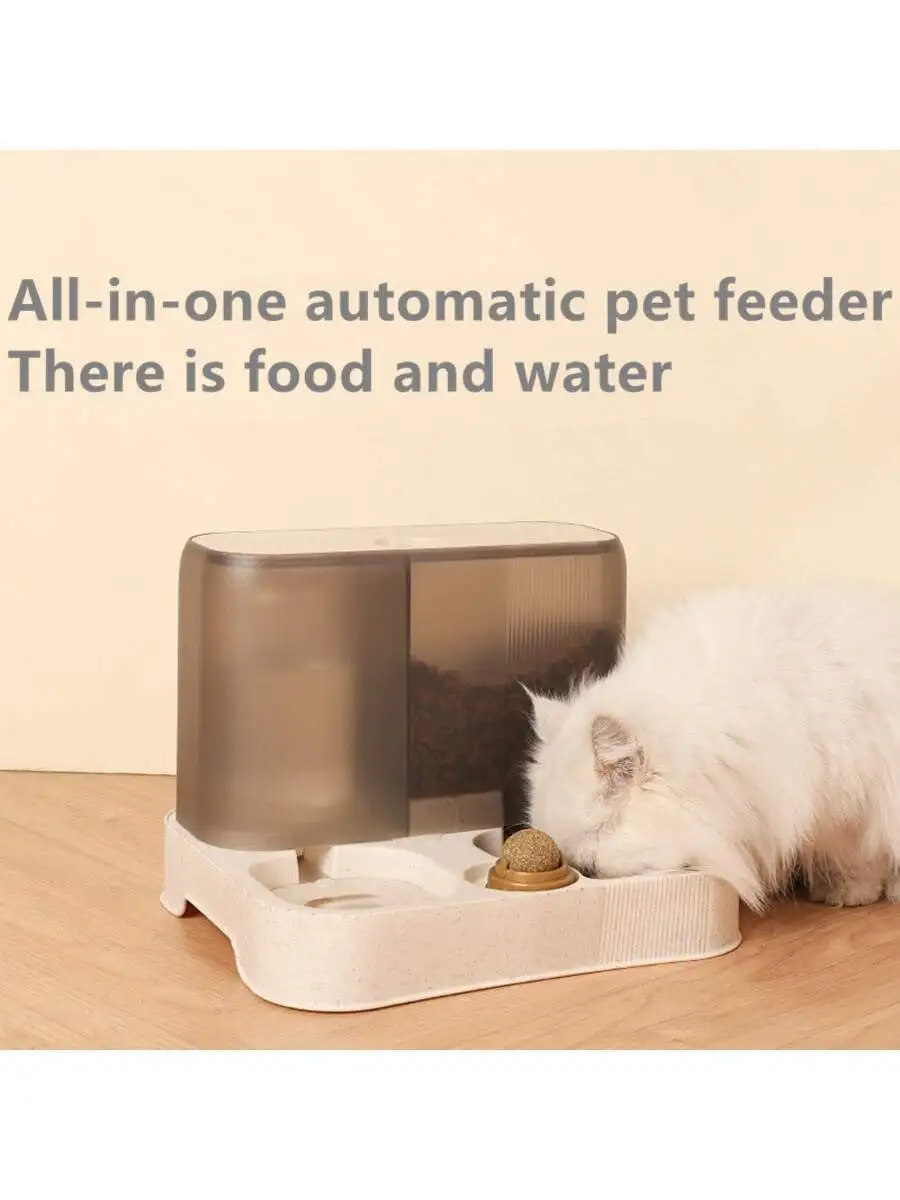 Green Pet Feeder And Waterer Combo