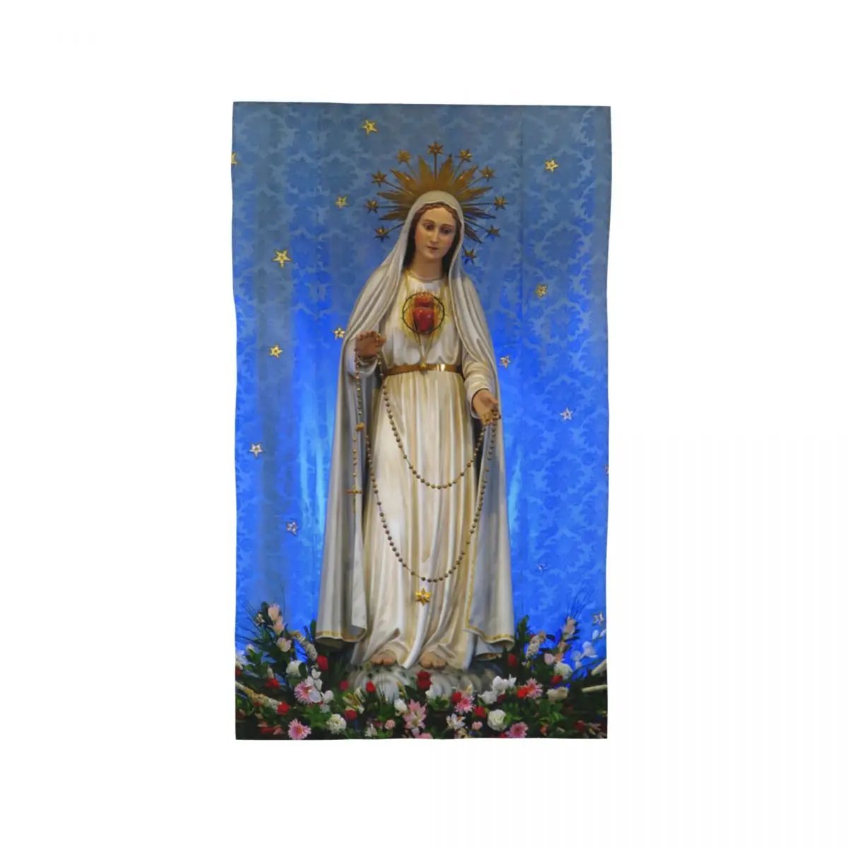 Toalla de la Virgen María de Guadalupe, toallas de piscina de algodón de lino suave de secado rápido de México Catholic Saint