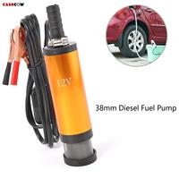 Car 40W Transfer Pump Diesel Fuel Pump 12V 38mm 3A Water Oil Car Electric 12 L/min Max Suction Lift 3m/10ft Vehicle Accessories