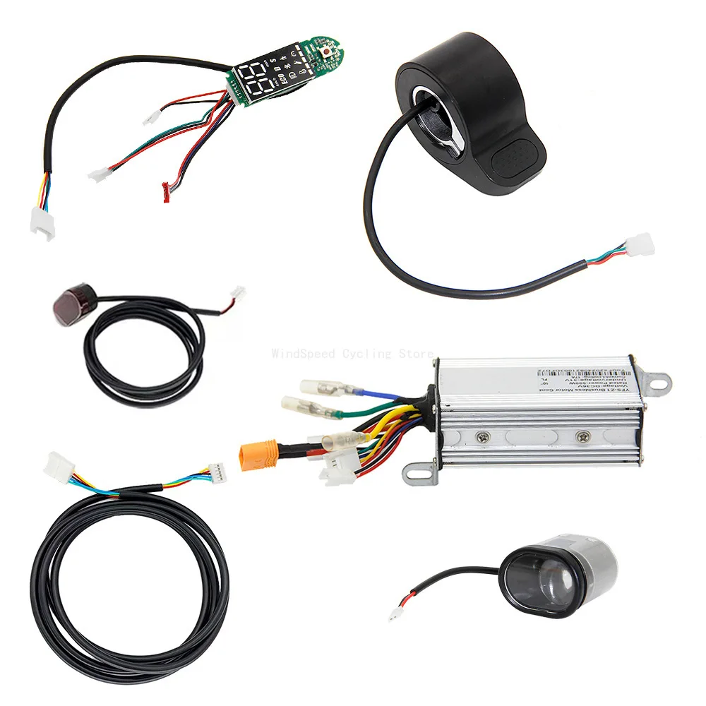 Elektroroller-Controller-Kit, Armaturenbrett, Gashebel, LED-Display-Set, 36V 500W 17A für 10-Zoll-Hoverboard/Max Elektroroller