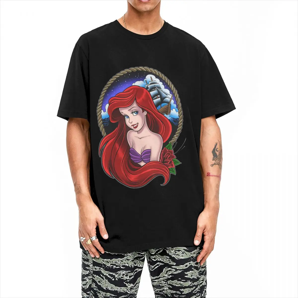 Men Women T-Shirt Part Of Your World 100% Cotton Tees Short Sleeve Little Mermaid T Shirts Round Neck Clothes New Arrival