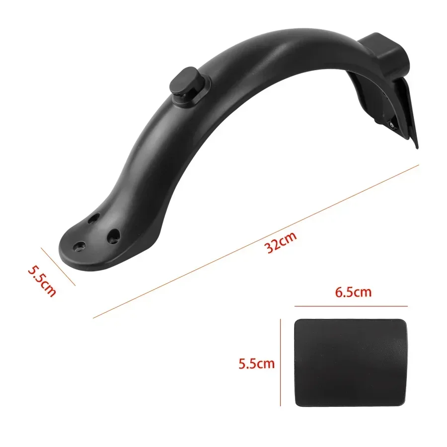 Elektroroller-Hinterrad-Kotflügel-Set für Xiaomi Pro 2, Kickscooter-Halterung, Rücklichter, Kotflügelflügel mit Kennzeichenbeleuchtung – Detail 10