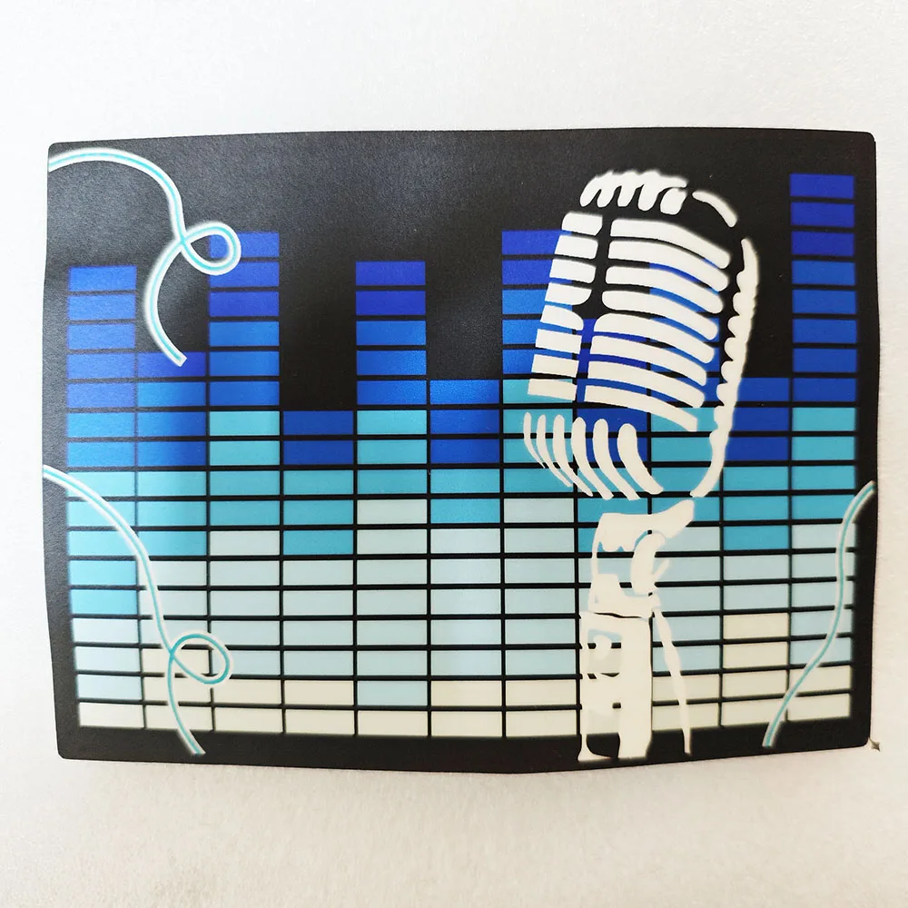 Music Carnival Music activated light up el panel flashing el panel for t-shirt