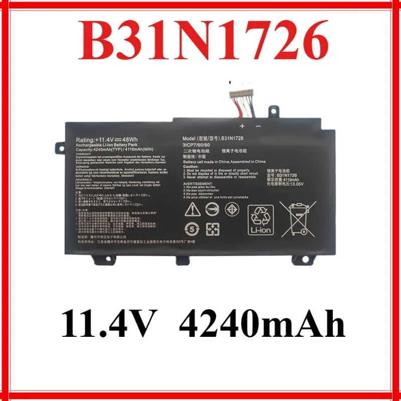 

4240mAh B31N1726 Battery for ASUS TUF Gaming FX504 FX504G FX504GD FX504GE FX504GM FX505 FX505DT FX505DV FX505GE FX80 FX80G
