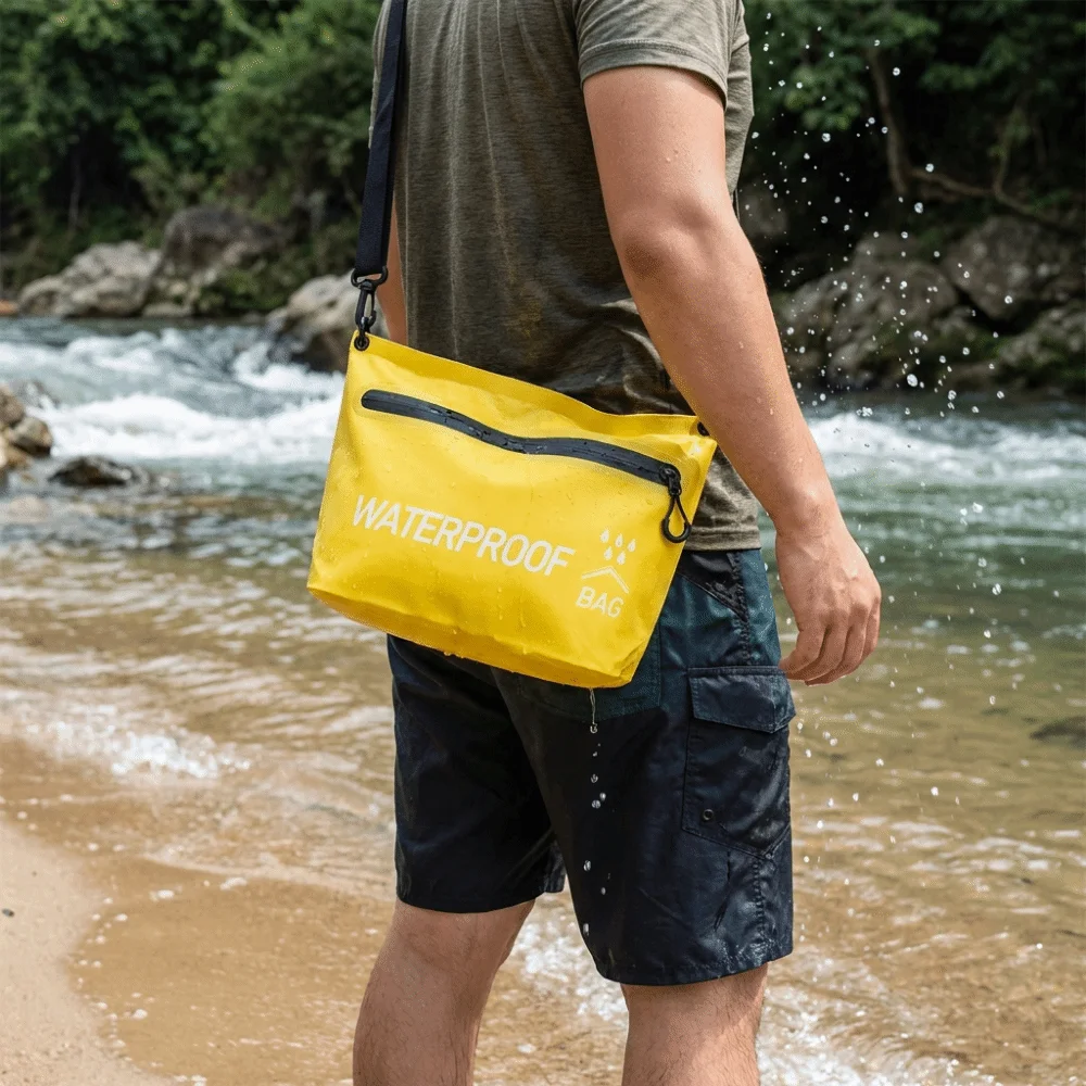 

Large-capacity storage Waterproof storage bag Splash Water Resistant Floating Design Travel Waterproof Zipper Handbag