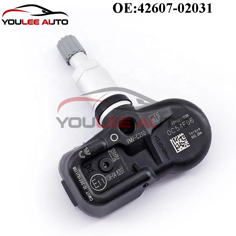 4PCS New 42607-02031 PMV-C210 4260702031 TPMS Tire Pressure Sensor For Toyota Avensis Auris RAV4 Yaris Lexus GS450h Auto Parts