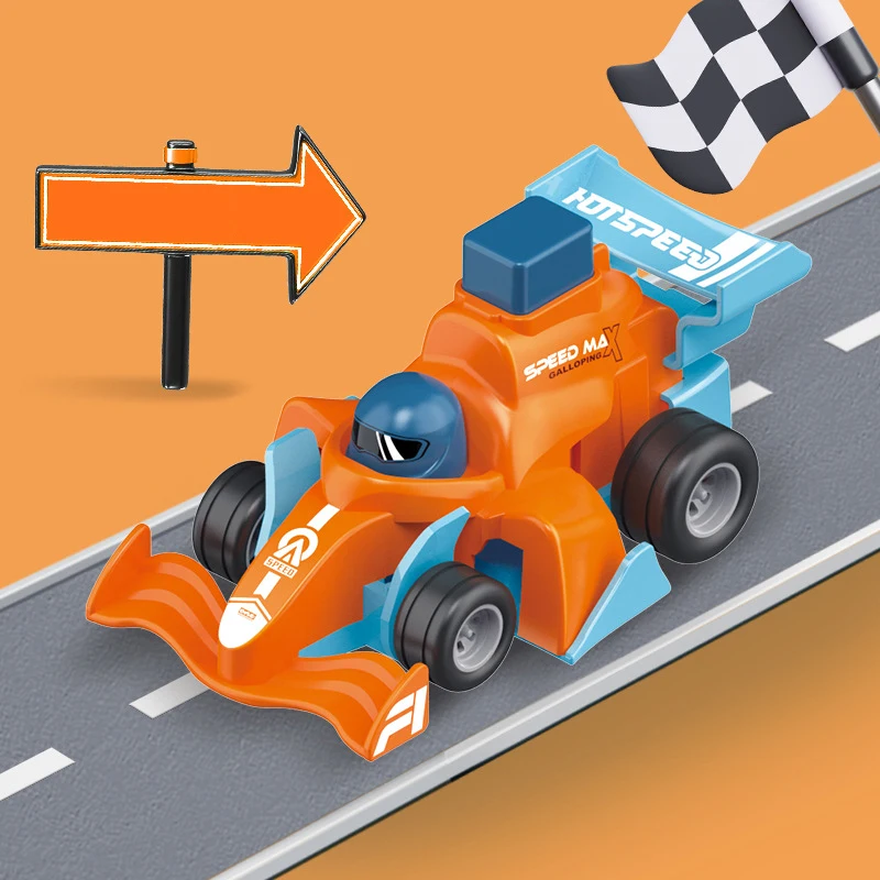 Kinderen Cartoon Druk Inertie Kart Auto Speelgoed Trek Racewagen Baby Puzzel Glijden Speelgoed Kind Jongen Meisje 1-3 Jaar Oud Cadeau