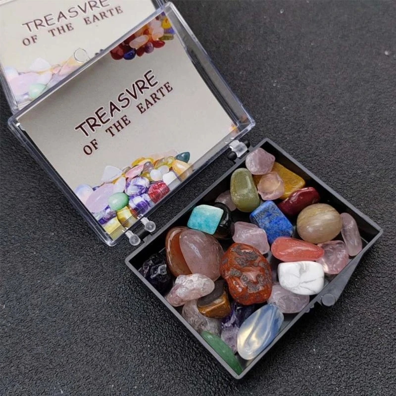 W89C Crystal Polished Mixstones for Aquarium Home Decorative DIY Crafts