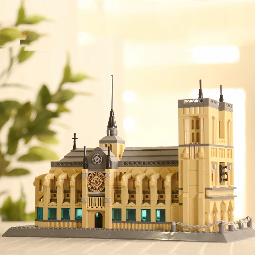 Frankrijk Historische Cultuur Architectuur Creatieve Bouwsteen Notre Dame van Parijs Model Sets Bouw Baksteen Speelgoed Voor Geschenken