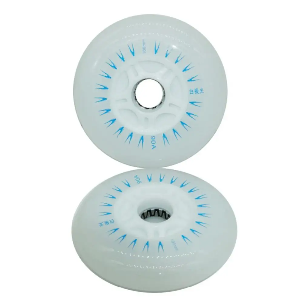 Luz LED piscando rodas de rolo, patins de velocidade em linha, rodas de scooter, roda de patinação inline, 80mm, 76mm, 72mm, 2pcs