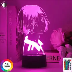 Anime Haikyuu 3D Led Night Light Kozume Kenma Lamp for Bedroom Decor Nightlight Kids Children Birthday Gift Acrylic Table Lamp