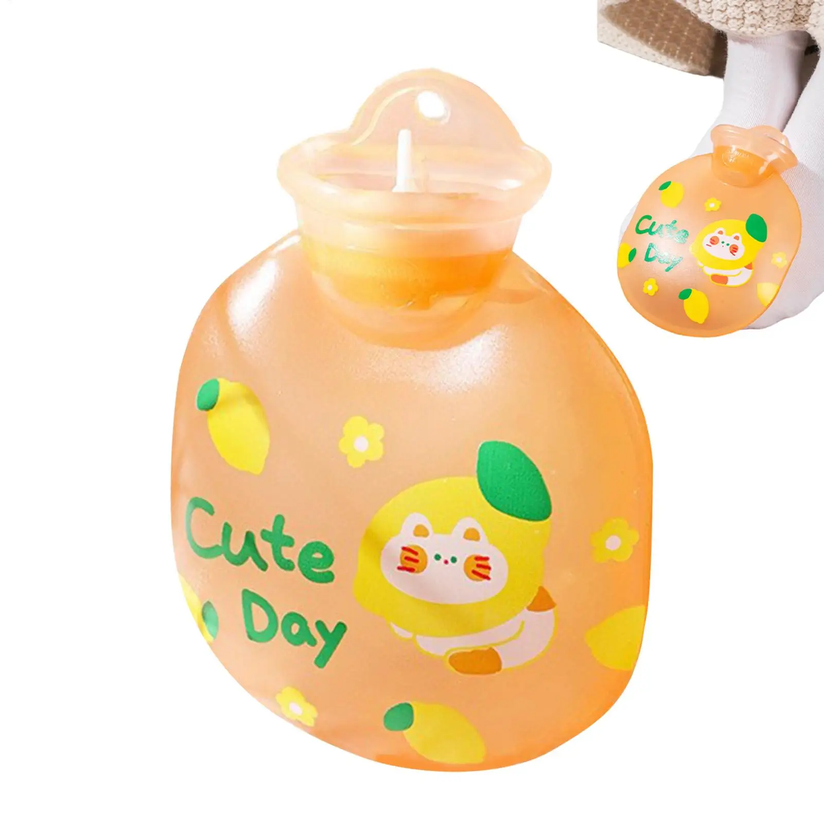 Warm Water Bag Color Changing Cartoon Warm Compress Heater Water Bottle Heating Pad For Home Travel Workplace Outdoor Camping