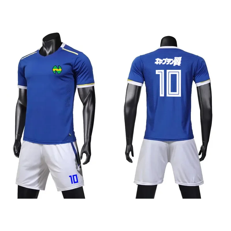 qa156JP アニメ キャプテン・ナンカツ校 番号10 天草翼 サッカーウェア スペイン フランス クラシック トップス ジャージ＆ショーツ