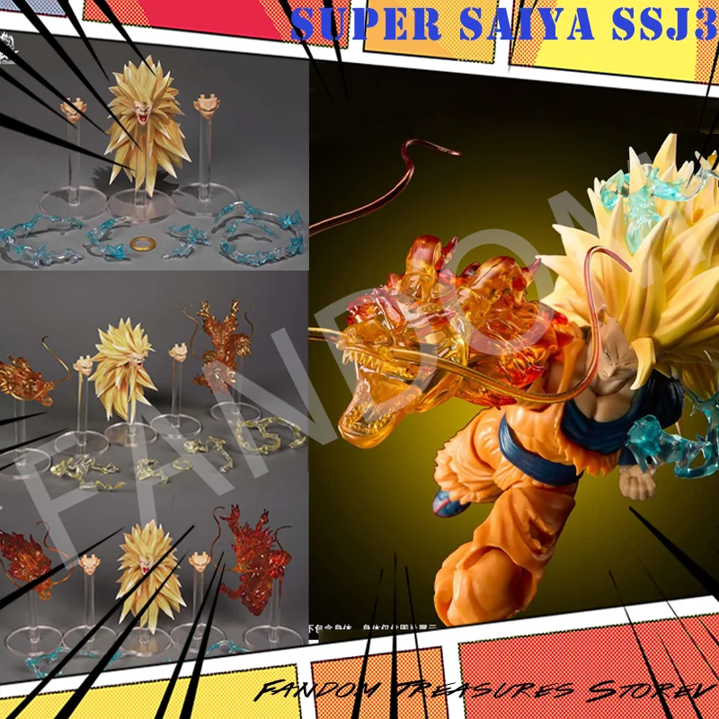 

SSW Scouti Workshop Dragon Ball SHF Super Saiya SSJ3 Super Saiyan Head Sculpture Special Effect Dragon Fist Collection Gifts