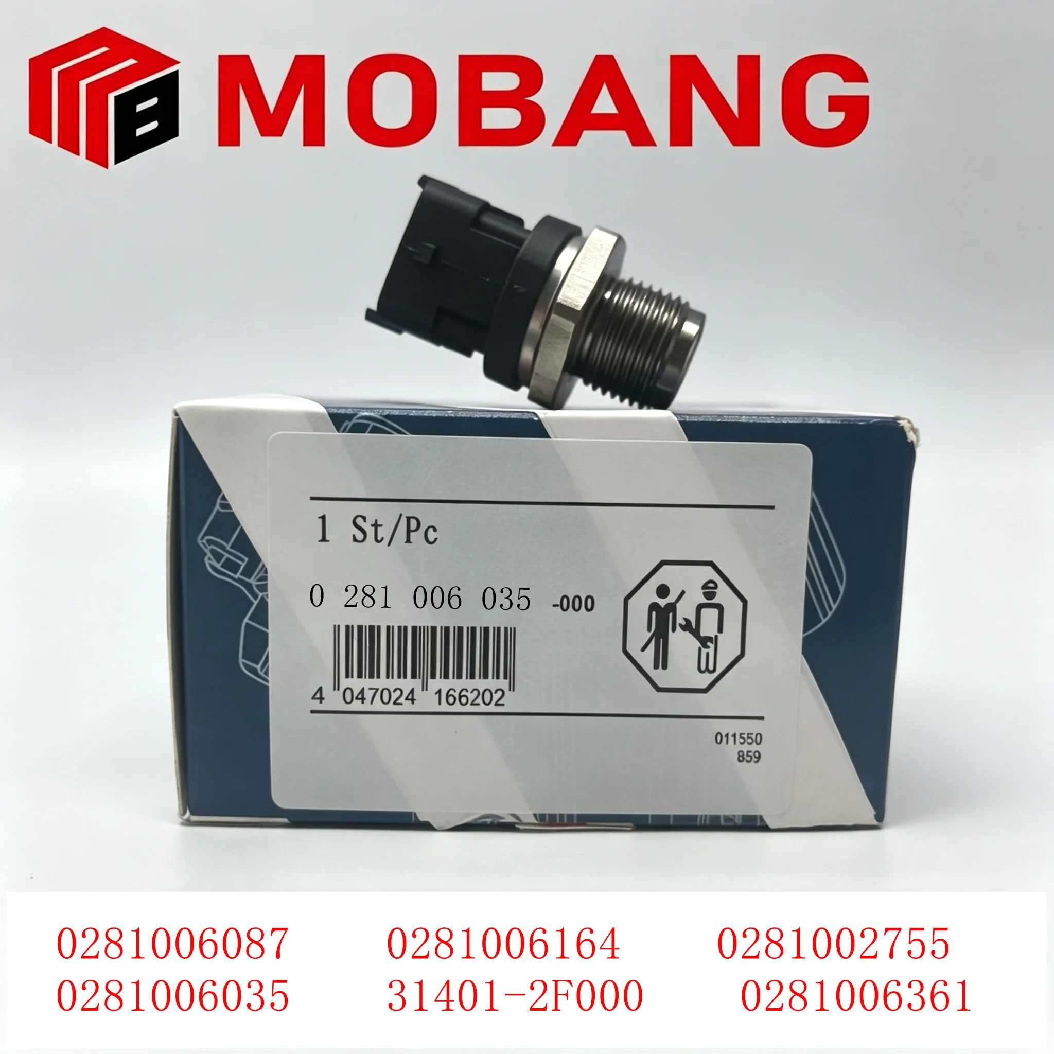 Diesel Common Rail Pressure Sensor OEM Part Number 0281006087 0281006164 0281002755 0281006035 0281006361 31401-2F000 Car Fuel R