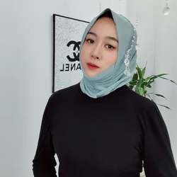 2025 Summer Muslim Hat Sweet Girls Soft Hat Hijab