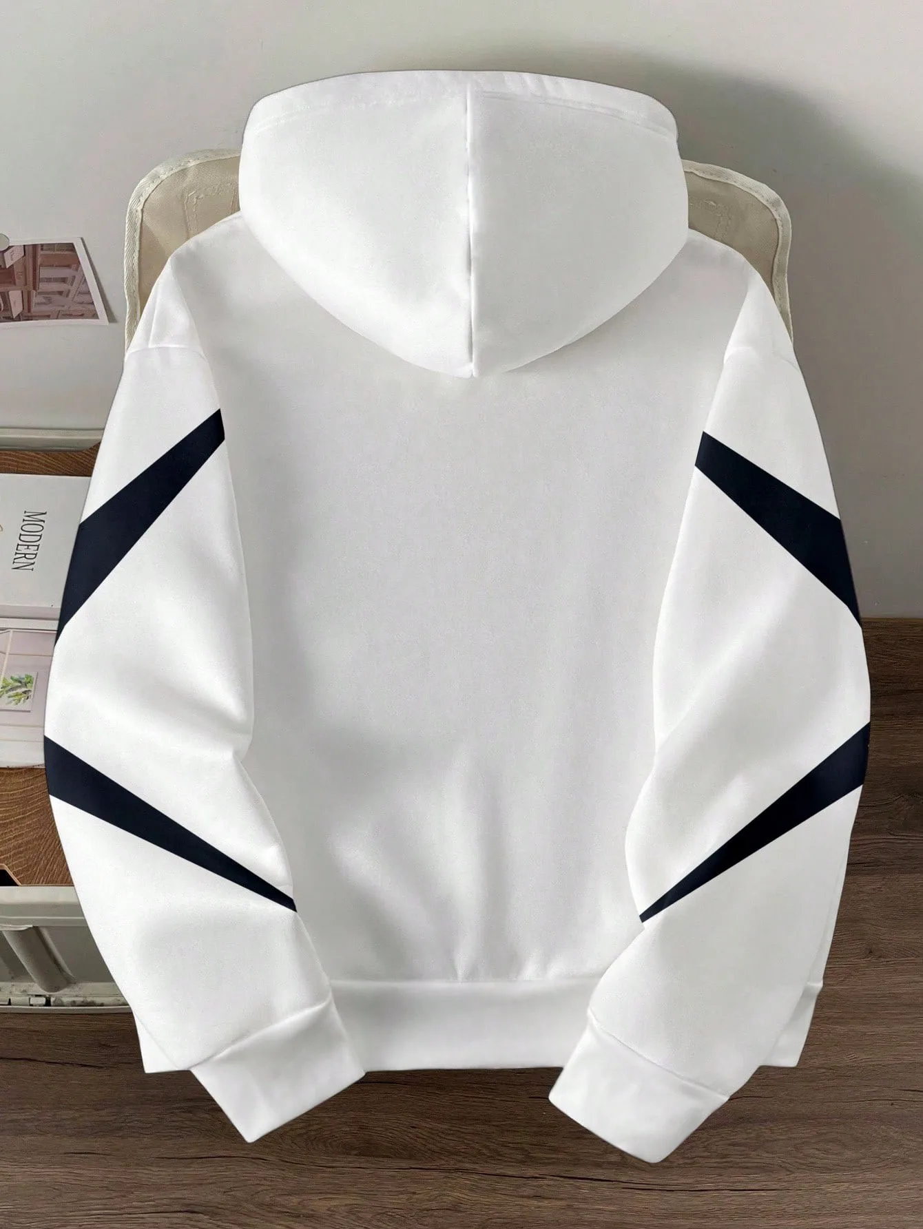 Fall/Winter Men's Hooded Sweatshirt with Letter Print - Comfortable Warm Casual Fashionable Streetwear Clothing