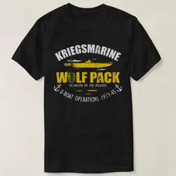 Ww2ドイツuボート潜水艦kriegsmarineウルフパック男性tシャツ半袖カジュアルコットンoネック夏シャツ