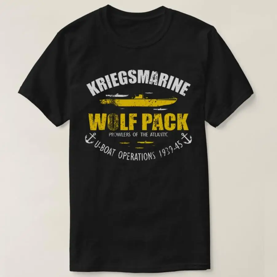 Ww2 German U Boat Submarine Kriegsmarine Wolf Pack Men T-Shirt Short Sleeve Casual Cotton O-Neck Summer Shirt