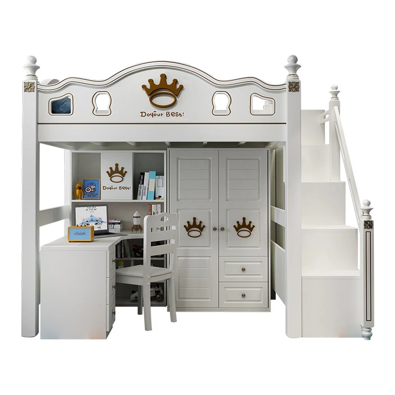 

Under Table Combination Under Bed Cabinet Empty Children's Bed Boys and Girls American Multifunctional