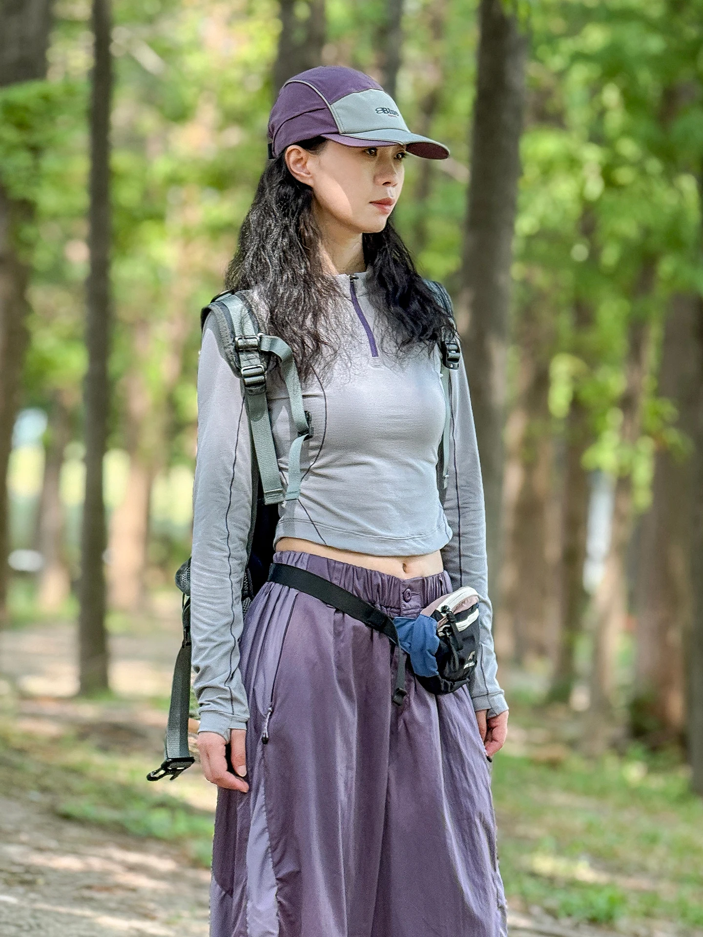 Outdoor Damen ort Sve T-Shirt Slim Fit Long Sve Atmungsaktiv Qui Dry Sport Base irt Herbst 2025, Neu Sle Mountai...