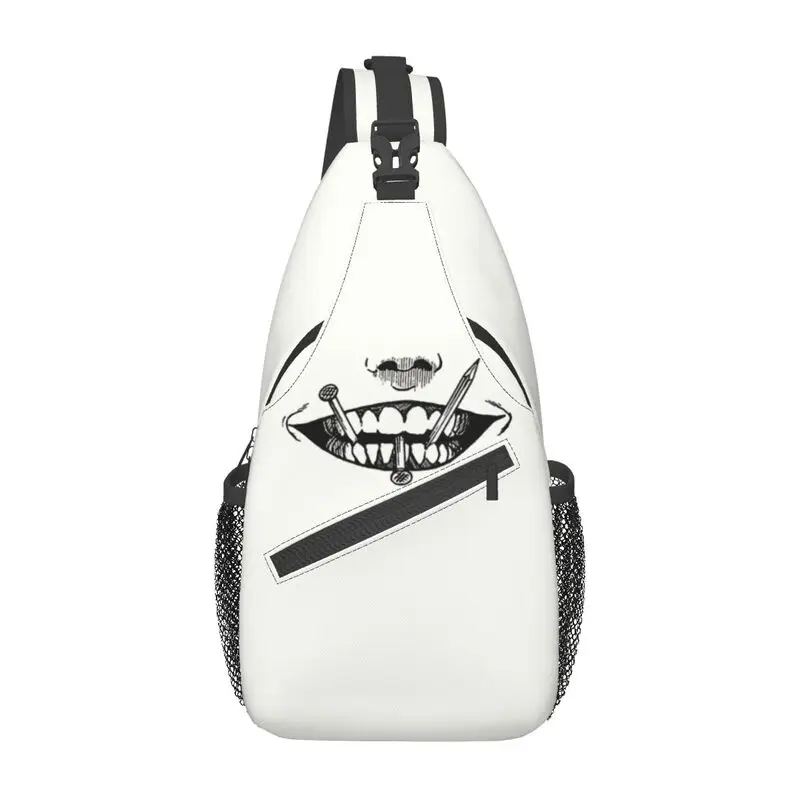 Mochila cruzada de Junji Ito para hombre, y pecho de terror japonés Manga de bolso de hombro, Cool souachi's Smile, para senderismo