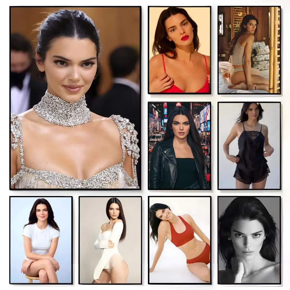Stylish Celebrity K-Kendall Jenner Poster American Film Mural Home Childrens Room Wall Decor Print