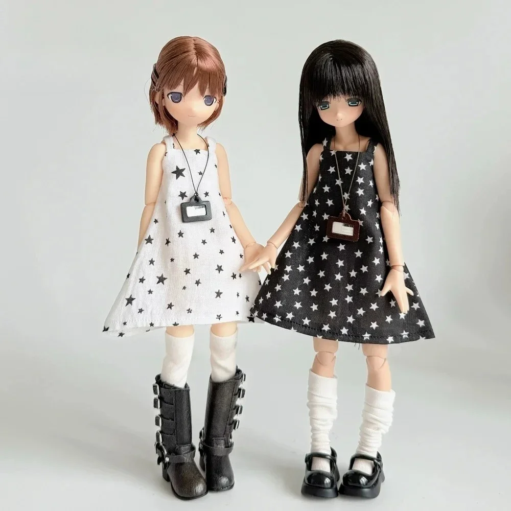 Handgefertigtes Damen-Trägerkleid mit Spitzenbesatz, Puppenkleidung für OB22 Blyth Körper, Spielzeug-Actionfiguren Zubehör – Detail 14